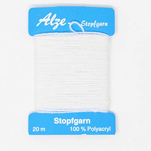 BIG-SAM - Stopfgarn | 20 Meter Wickelkarte | auch als Beilaufgarn verwendbar | viele Farben einzeln erhältlich oder als Farbset (Weiß) von BIG-SAM