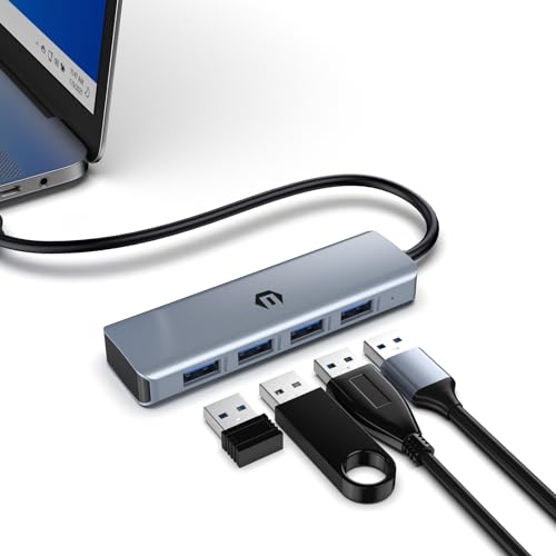 BIGBIG WON USB 3.2 Hub HDMI mit 4 USB A Ports, USB 3.2 Gen 2 Speed 10Gbps, 50CM Cable, Multiport Adapter USB für Mac Mini, Laptop von BIGBIG WON