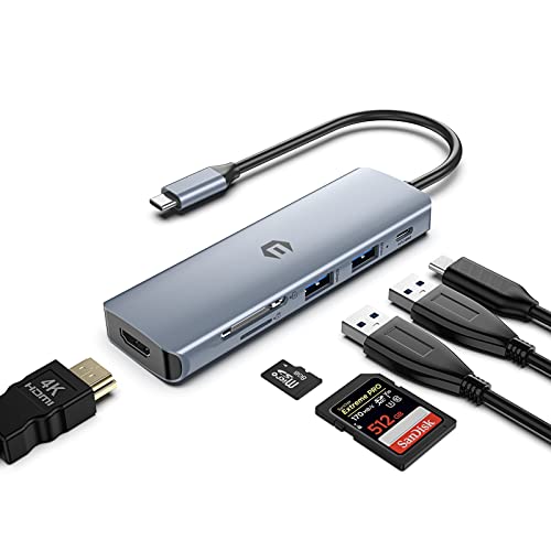 BIGBIG WON USB C Multiport, USB C Hub LAN 6 in 1 mit 4K HDMI, USB 3.0, PD 100W, USB C Ethernet Adapter für MacBook Pro/Air, Chromebook, Laptop und mehr Type C Geräte BIGBIG WON USB C Multiport, USB C Hub LAN 6 in 1 mit 4K HDMI, USB 3.0, PD 100W, USB C Ethernet Adapter für MacBook Pro/Air, Chromebook, Laptop und mehr Type C Geräte von BIGBIG WON
