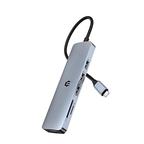 USB C Adapter, Multifunktions Dockingstation, USB Typ C Hub, USB 3.0 HUB, 6 in 1 USB C Adapter mit 4K HDMI, USB 3.0, 2 USB 2.0, SD/TF Kartenleser für Laptop, Windows USB C Adapter, Multifunktions Dockingstation, USB Typ C Hub, USB 3.0 HUB, 6 in 1 USB C Adapter mit 4K HDMI, USB 3.0, 2 USB 2.0, SD/TF Kartenleser für Laptop, Windows von BIGBIG WON