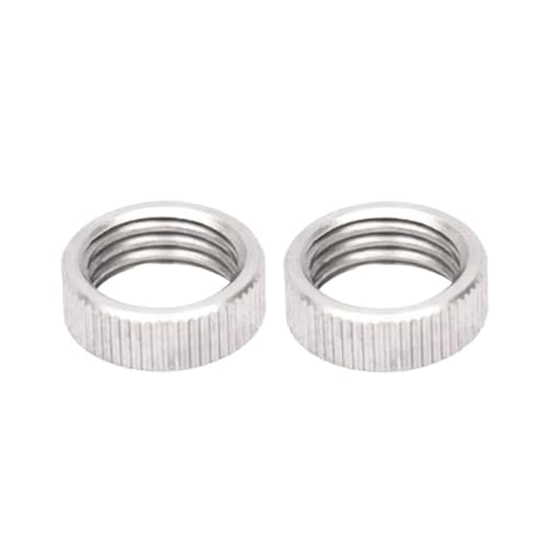 10PCS M6 M8 M10 M12 M14 M16 M18 M20 Feingewinde 304 Edelstahl GB812 Gerändelt Runde Hand fest Rändelmutter (Color : Silver, Size : M8x0.75) von BIGDROP