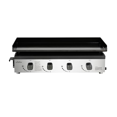 BIGHORN Plancha Grill - Gasgrill – Tabletop – Tragbar – 4 Brenner von BIGHORN
