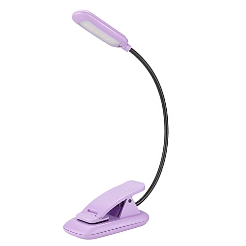 BIGMONAT Leselampe Buch Klemme Buchlampe USB Wiederaufladbare Klemmleuchte mit 6 LEDs,3 Farbtemperatur Modi diammbar Helligkeit Klemmlampe, 360° Flexibel für Nachtlesen ins Bet,violett BIGMONAT Leselampe Buch Klemme Buchlampe USB Wiederaufladbare Klemmleuchte mit 6 LEDs,3 Farbtemperatur Modi diammbar Helligkeit Klemmlampe, 360° Flexibel für Nachtlesen ins Bet,violett von BIGMONAT