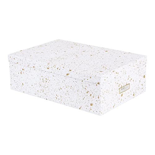 BIGSO INGE 3er-Set Aufbewahrungsboxen für das Schlaf-, Kinder-, Arbeits- oder Badezimmer – Ordnungsbox mit Deckel – Aufbewahrungskisten aus Faserplatte und Papier – gold gesprenkelt BIGSO INGE 3er-Set Aufbewahrungsboxen für das Schlaf-, Kinder-, Arbeits- oder Badezimmer – Ordnungsbox mit Deckel – Aufbewahrungskisten aus Faserplatte und Papier – gold gesprenkelt von BIGSO BOX OF SWEDEN