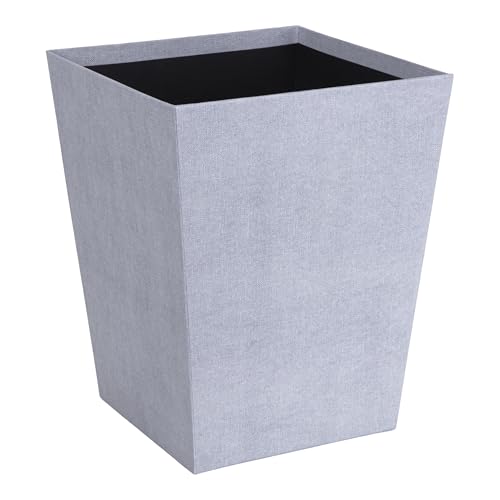 BIGSO SOFIA Papierkorb – Abfalleimer für trockenen Müll – Schreibtischzubehör aus recycelter Faserplatte und Papier – hellgrau von BIGSO BOX OF SWEDEN
