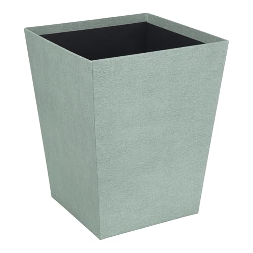 BIGSO SOFIA Papierkorb – Abfalleimer für trockenen Müll – Schreibtischzubehör aus recycelter Faserplatte und Papier – mintgrün von BIGSO BOX OF SWEDEN