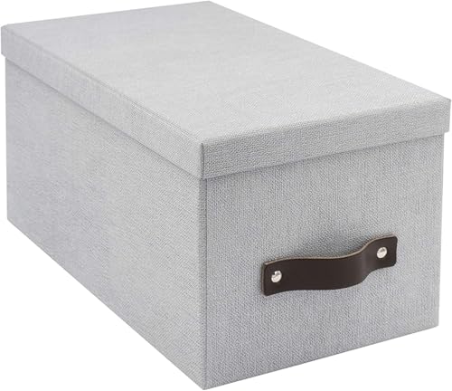 Bigso Box of Sweden Silvia Organisationsbox mit Ledergriff für Regale und einfaches Stapeln – langlebige und dekorative Aufbewahrungsboxen mit Deckel – 15 x 16,5 x 29,5 cm – Esche Bigso Box of Sweden Silvia Organisationsbox mit Ledergriff für Regale und einfaches Stapeln – langlebige und dekorative Aufbewahrungsboxen mit Deckel – 15 x 16,5 x 29,5 cm – Esche von BIGSO BOX OF SWEDEN