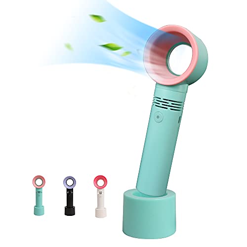 BIGTREE Tragbarer Handventilator,Mini Ventilator Bladeless Fan USB Wiederaufladbarer mit 3 Geschwindigkeiten Turbo Wind und Tisch Basis für Reisen/Zuhause/Büro BIGTREE Tragbarer Handventilator,Mini Ventilator Bladeless Fan USB Wiederaufladbarer mit 3 Geschwindigkeiten Turbo Wind und Tisch Basis für Reisen/Zuhause/Büro von BIGTREE