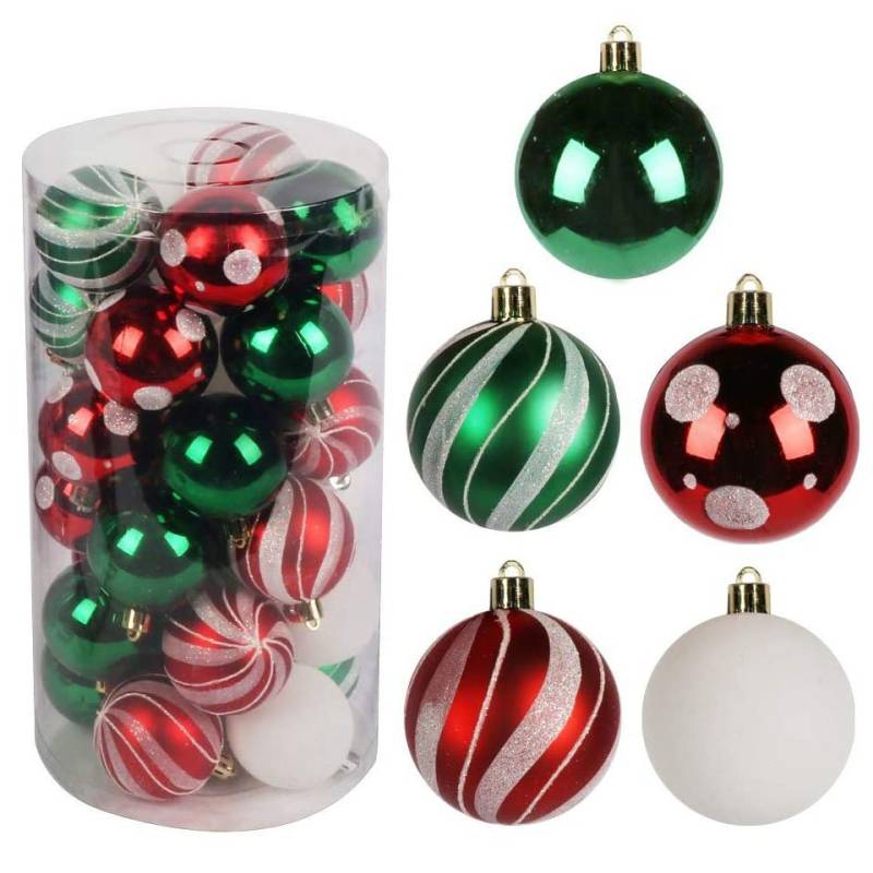 BIGTREE Weihnachtsbaumkugel Weihnachtsbaumkugel Set, Weihnachtskugeln von BIGTREE