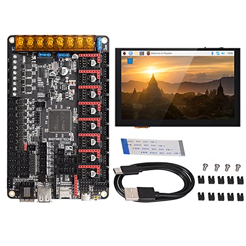 BIGTREETECH Direct Octopus V1.1 32 Bit Silent Controller Board + PI TFT50 V2.0 5 Zoll Display Support TMC2209 TMC2208 3D Drucker Teile DIY Kit von BIGTREETECH Direct