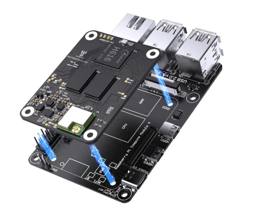 BIGTREETECH CB1 V2.2 + Pi4B Adapter Panel Board Kit, Unterstützung mit SKR Mini E3 V3.0 Octopus V1.1 Octopus Pro SKR 3 Steuerplatine zum Ausführen von Klipper VS Raspberry-Pi 4/3B für Voron 3D-Drucker von BIGTREETECH