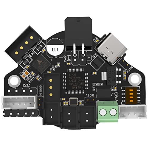 BIGTREETECH EBB 36 CAN V1.2, Schild zum Anschluss von Klipper Erweiterungsgerät, TMC2209 on Board, Unterstützt CANBUS Kommunikation, Entwickelt auf dem STM32G0B1CBT6 Chip, Mehrfachsicherheitsschutz von BIGTREETECH