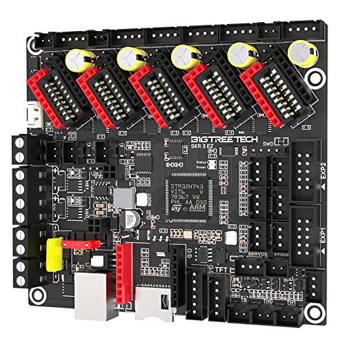 BIGTREETECH SKR 3 EZ Mainboard Silent Motherboard 48 V Hochgeschwindigkeitsdruckunterstützung Marlin & Klipper Firmware Kompatibel mit EZ2209 TMC5160 TMC2209 Treiber für 3D-Drucker-DIY-Steuerplatine von BIGTREETECH
