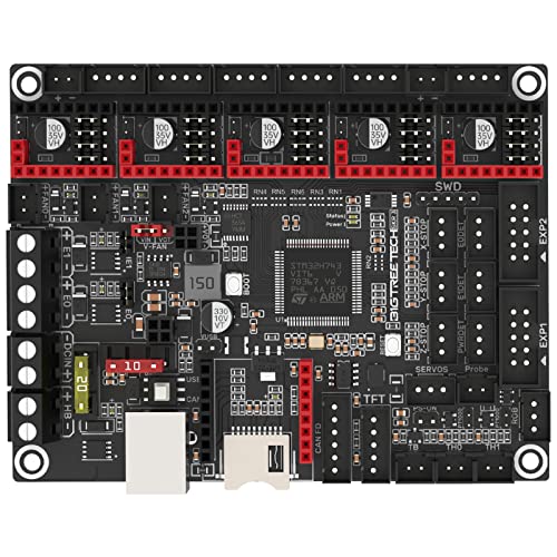 BIGTREETECH SKR 3 Steuerplatine, 32-bit Silentplatine Unterstützung Marlin/Klipper, 3D Drucker Motherboard Unterstützung TMC2209 UART, TMC5160T, TMC5160T Pro, TFT35-E3, TFT35, Mini12864 LCD Display von BIGTREETECH