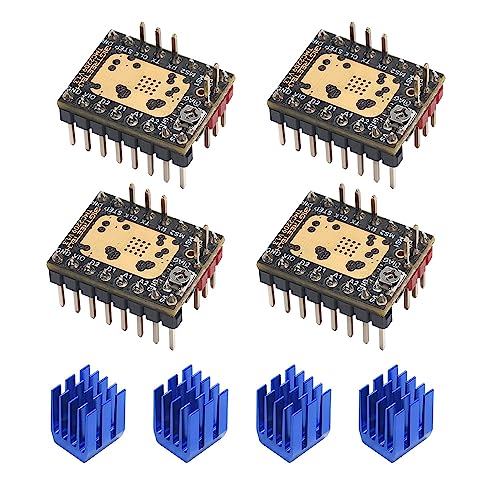 BIGTREETECH TMC2209 V1.3 Schrittmotortreiber, leise, UART Stepsticks VS TMC2130 für Octopus v1.1/Octopus Pro, SKR V1.4 Turbo Manta M4P Manta M5P/M8P SKR 3 SKR Pro 3D-Drucker-Motherboard (4 Stück) von BIGTREETECH