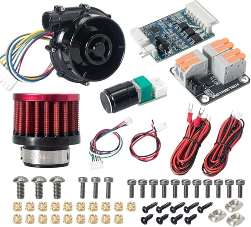BIGTREETECH Universal Turbo Kit 24V Brushless Centrifugal Air Blower WS7040 BLDC Blower Fan 6.5kpa Blower Kit with Universal Controller Adapter&Air Filter 3D Printer Part for Voron2.4, VzBot, HevORT von BIGTREETECH
