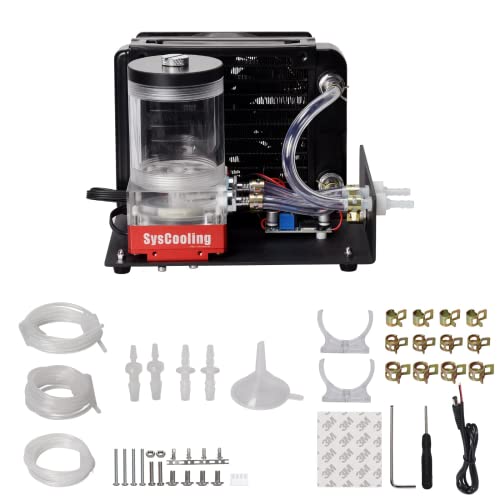 BIGTREETECH Water Cooling Kit 3D Drucker Wasserkühler für Hochtemperaturdruck Extruder Wasserkühlung mit 12V Pumpe 120mm Fan Hotend Kühler PWM Radiator Fan für BIQU H2O und andere von BIGTREETECH