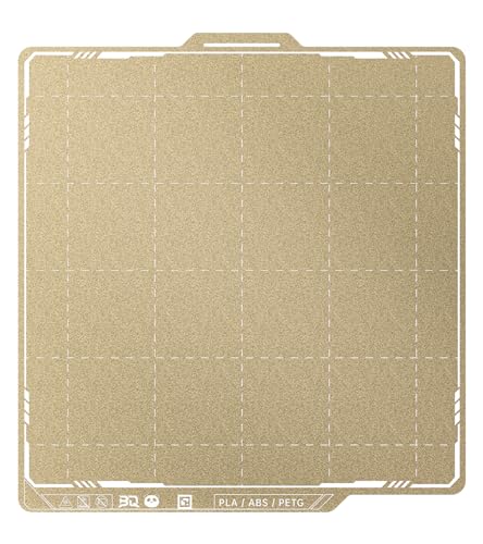 BIQU Doppelseitig Textured PEI Druckplatte, Kompatibel mit Bambulab X1 X1C X1E P1P P1S A1 3D-Drucker, 257x257 mm, Magnetisch Spring Steel Druckbett, Flexibles Druckbett von BIGTREETECH