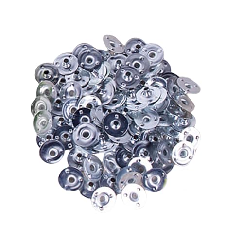 BIGULA Kerzenhalter 100 Stück Dochtlaschen zur Herstellung von Teelichthaltern aus Metall zur Zentrierung der Votivkerzenbasis von BIGULA