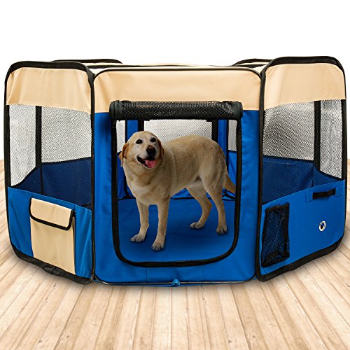 BIGWING Style Welpenlaufstall/Tierlaufstall/Welpenauslauf/Laufstall für Hunde Faltbar abnehmbaren 8 Plattens für Kleintiere wie Hunde, Katzen,Hase - XL BIGWING Style Welpenlaufstall/Tierlaufstall/Welpenauslauf/Laufstall für Hunde Faltbar abnehmbaren 8 Plattens für Kleintiere wie Hunde, Katzen,Hase - XL von BIGWING Style