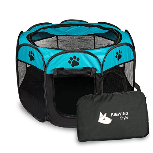BIGWING Style Welpenlaufstall/Tierlaufstall/Hundehütte/Welpenauslauf/Laufstall für Hunde/Katzenhaus/Wasserdichtes Zelt für Kleintiere wie Hunde, Katzen Größe M/L BIGWING Style Welpenlaufstall/Tierlaufstall/Hundehütte/Welpenauslauf/Laufstall für Hunde/Katzenhaus/Wasserdichtes Zelt für Kleintiere wie Hunde, Katzen Größe M/L von BIGWING Style
