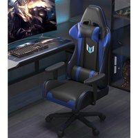 Bigzzia - Gaming Stuhl Computerstuhl Ergonomisch - Gamer Stühle mit Lendenkissen + Kopfstütze Höhenverstellbar Gaming Chair für Mädchen Junge von BIGZZIA