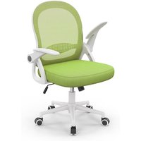 Bigzzia - Bürostuhl Ergonomischer - Schreibtischstuhl mit Atmungsaktiv Netzbespannung Hochklappbare Armlehnen - Höhenverstellbarer - Computerstuhl von BIGZZIA