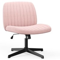 Bürostuhl Ohne Armlehnen, BIGZZIA Extrabreiter Stuhl zum Sitzen im Schneidersitz, Wippfunktion, Die Höhe ist gering,Rosa Bürostuhl Ohne Armlehnen, BIGZZIA Extrabreiter Stuhl zum Sitzen im Schneidersitz, Wippfunktion, Die Höhe ist gering,Rosa von BIGZZIA