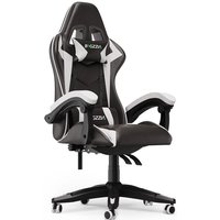 Gaming Stuhl Bigzzia Ergonomischer Bürostuhl - Zurücklehnen PC-Spiel Stuhl - Gaming Sessel Ergonomischer Gamer Stuhl Kopfstütze Lendenkissen Gaming Stuhl Bigzzia Ergonomischer Bürostuhl - Zurücklehnen PC-Spiel Stuhl - Gaming Sessel Ergonomischer Gamer Stuhl Kopfstütze Lendenkissen von BIGZZIA