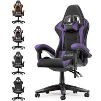 Bigzzia - Gaming Stuhl Ergonomisch - Gamer Stühle mit Lendenkissen + Kopfstütze Gaming Chair Höhenverstellbar Bürostuhl Computerstuhl für Erwachsene von BIGZZIA