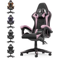 Gaming Stuhl bis 136kg - bigzzia Gamer Stühle mit Lendenkissen + Gaming-Stühle Kopfstütze - Gaming Chair - Gaming Stühle Höhenverstellbar Bürostuhl Gaming Stuhl bis 136kg - bigzzia Gamer Stühle mit Lendenkissen + Gaming-Stühle Kopfstütze - Gaming Chair - Gaming Stühle Höhenverstellbar Bürostuhl von BIGZZIA