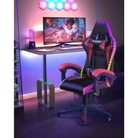 Gaming stuhl led Bigzzia Racing Gaming Stühle rgb -mit Verstellbare Kopfstütze - Lendenwirbelstütze - Liegefunktion - Gamer stuhl für Jugendliche Gaming stuhl led Bigzzia Racing Gaming Stühle rgb -mit Verstellbare Kopfstütze - Lendenwirbelstütze - Liegefunktion - Gamer stuhl für Jugendliche von BIGZZIA