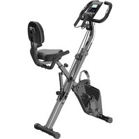 Bigzzia - Heimtrainer Fahrrad Klappbar für Zuhause 4-in-1 faltbarer Heimtrainer mit 8 Stufen verstellbarem Magnetwiderstand und Spannseil, klappbarer von BIGZZIA