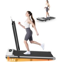 Bigzzia - Laufband für Zuhause Klappbares Elektrisches Laufband bis 8 km/h 2.5HP Walking Machine mit Fernbedienung und LCD-Anzeige Silber Bigzzia - Laufband für Zuhause Klappbares Elektrisches Laufband bis 8 km/h 2.5HP Walking Machine mit Fernbedienung und LCD-Anzeige Silber von BIGZZIA