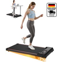Tragbares Laufband mit 2,5 PS für Büro und Zuhause, ultraleise und ohne Installation mit 0,6–6,2 MPH, Fernbedienung, LED-Anzeige, 300 lbs Kapazität von BIGZZIA