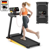 Wowttrelax 3-in-1-Klapplaufband, elektrisches Laufband für Zuhause mit LCD-Display, kompaktes und tragbares Laufband für unter den Schreibtisch von BIGZZIA