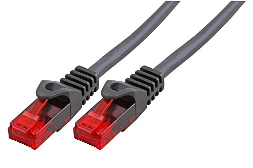 BIGtec LAN Kabel 0,15m Netzwerkkabel Ethernet Internet Patchkabel CAT.6 schwarz Gigabit für Netzwerke Modem Router Switch 2 x RJ45 kompatibel zu CAT.5 CAT.6a CAT.7 Stecker von BIGtec