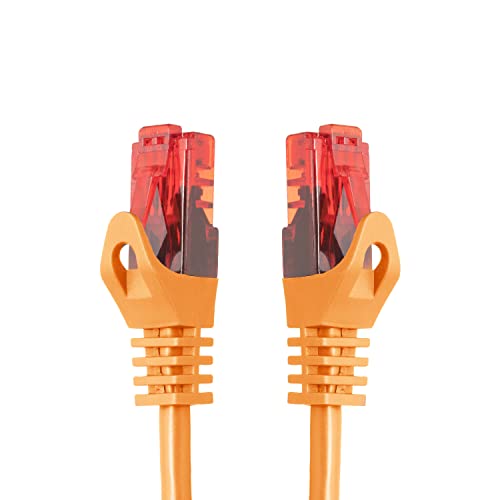 BIGtec 1,5m LAN Kabel Netzwerkkabel Patchkabel High Speed Ethernet orange kompatibel zu Cat 5 Cat 6 Cat 7 Cat 8 Switch Router Modem Patchpannel Access Point Patchfelder von BIGtec