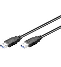 BIGtec 1,8m USB 3.0 Kabel Anschlußkabel Verbindungskabel High Speed Kabel A/A A Stecker - A Stecker A(M) - A(M) ST/ST Kabelfarbe schwarz , Kabel ist abwärts kompatibel , Datenübertragung bis zu 5 GBit/s , USB 3.0 , 3.0 USB Kabel Anschl. 1,80m 1,8 m Druckerkabel Drucker Kabel von BIGtec