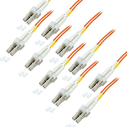 BIGtec 10 Stück 1m LWL Kabel Patchkabel OM2 Glasfaser-Kabel 10Gbit Multimode 50/125µm Ø 2mm Jumper LC - LC Stecker Duplex orange Fiber Optic Cable BIGtec 10 Stück 1m LWL Kabel Patchkabel OM2 Glasfaser-Kabel 10Gbit Multimode 50/125µm Ø 2mm Jumper LC - LC Stecker Duplex orange Fiber Optic Cable von BIGtec