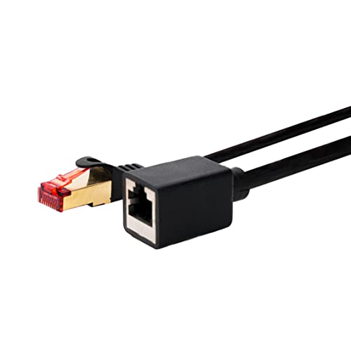 BIGtec 10m LAN Kabel Verlängerung Ethernet Kabel RJ45 Kupplung Adapter Stecker - Buchse schwarz vergoldet Patchkabel Netzwerkkabel Verlängerungskabel kompatibel mit CAT.7 CAT.6 CAT.6a CAT.5 CAT.5e BIGtec 10m LAN Kabel Verlängerung Ethernet Kabel RJ45 Kupplung Adapter Stecker - Buchse schwarz vergoldet Patchkabel Netzwerkkabel Verlängerungskabel kompatibel mit CAT.7 CAT.6 CAT.6a CAT.5 CAT.5e von BIGtec