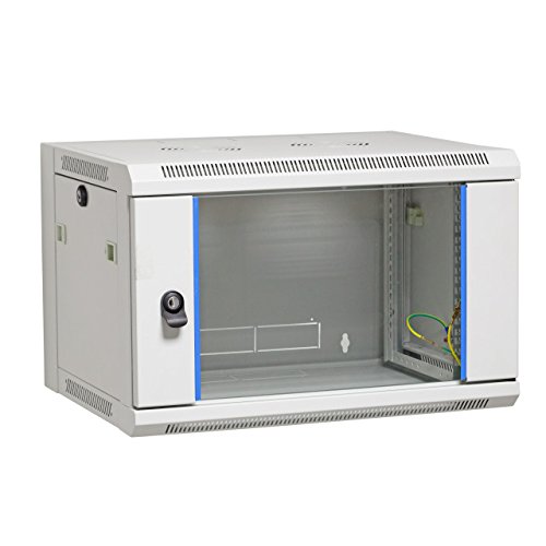 BIGtec 19" Gehäuse Wandgehäuse 15HE grau (BxTxH) 570mm x 450mm x 770mm von BIGtec