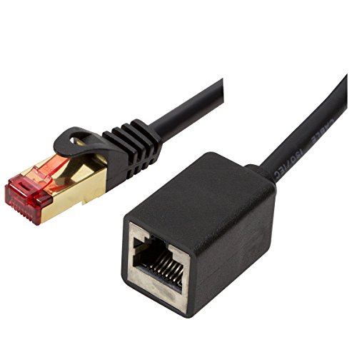 BIGtec 2m LAN Kabel Verlängerung Ethernet Kabel RJ45 Kupplung Adapter Stecker - Buchse schwarz vergoldet Patchkabel Netzwerkkabel Verlängerungskabel kompatibel mit CAT.7 CAT.6 CAT.6a CAT.5 CAT.5e BIGtec 2m LAN Kabel Verlängerung Ethernet Kabel RJ45 Kupplung Adapter Stecker - Buchse schwarz vergoldet Patchkabel Netzwerkkabel Verlängerungskabel kompatibel mit CAT.7 CAT.6 CAT.6a CAT.5 CAT.5e von BIGtec