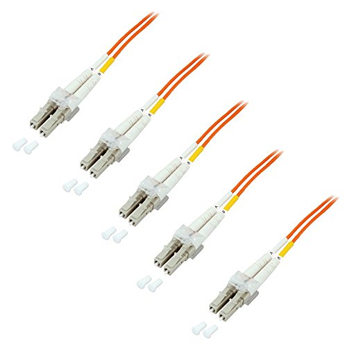 BIGtec 5 Stück 20m LWL Kabel Patchkabel OM2 Glasfaser-Kabel 10Gbit Multimode 50/125µm Ø 2mm Jumper LC - LC Stecker Duplex orange Fiber Optic Cable BIGtec 5 Stück 20m LWL Kabel Patchkabel OM2 Glasfaser-Kabel 10Gbit Multimode 50/125µm Ø 2mm Jumper LC - LC Stecker Duplex orange Fiber Optic Cable von BIGtec