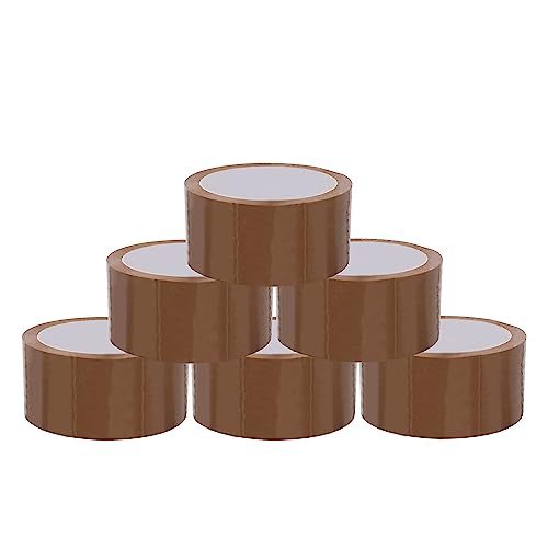 BIGtec 6 Rollen Paketklebeband Klebeband Packband Paketband Verpackungsband Kartonband Standard 66m lang 48mm breit braun Verpackungsmaterial für Pakete und Karton BIGtec 6 Rollen Paketklebeband Klebeband Packband Paketband Verpackungsband Kartonband Standard 66m lang 48mm breit braun Verpackungsmaterial für Pakete und Karton von BIGtec