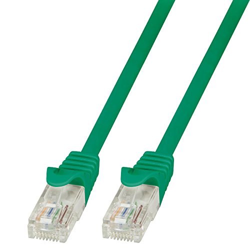 BIGtec LAN Kabel 2m Netzwerkkabel Ethernet Internet Patchkabel CAT.6 grün Gigabit für Netzwerke Modem Router Switch 2 x RJ45 kompatibel zu CAT.5 CAT.6a CAT.7 Stecker von BIGtec