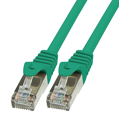 BIGtec LAN Kabel 50m Netzwerkkabel Ethernet Internet Patchkabel CAT.5 grün Gigabit Geschwindigkeit für Netzwerke Modem Router Patchpanel Switch 2 x RJ45 kompatibel zu CAT.6 CAT.6a CAT.7 Stecker von BIGtec