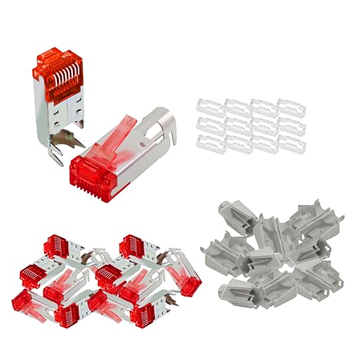 BIGtec RJ45 Stecker Netzwerkstecker 50 Stück Hirose TM21 grau Hochgeschwindigkeits Verbindung für Gigabit Ethernet 1000BASE-T und Fast Ethernet 100BASE-TX AWG 24-27 BIGtec RJ45 Stecker Netzwerkstecker 50 Stück Hirose TM21 grau Hochgeschwindigkeits Verbindung für Gigabit Ethernet 1000BASE-T und Fast Ethernet 100BASE-TX AWG 24-27 von BIGtec