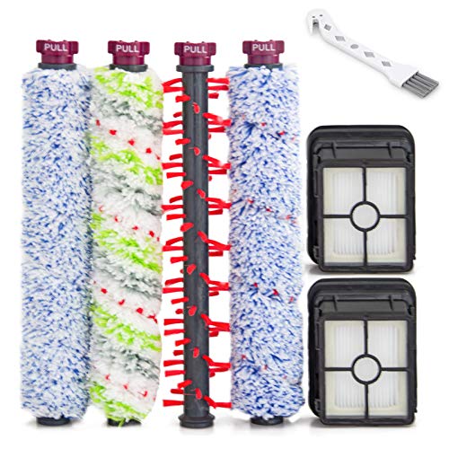 BIHARNT 1 Set Pet & Multi Surface & Wood Floor & Area Rug Brush Rolls and 2 Pack 1866 Filters Replacement for Bissell Crosswave 3-in-1 17132 2225N 2582N Wet/Dry Vacuum Cleaner von BIHARNT