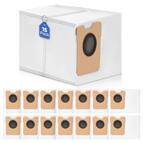 BIHARNT Omni C20 Staubsaugerbeutel für Eufy C20 C10, kompatibel mit Eufy Robot Vacuum Omni C20 C10, Staubsaugerbeutel, großes Fassungsvermögen, Zubehör mit 4-lagigen Ersatzbeuteln, 15 Stück BIHARNT Omni C20 Staubsaugerbeutel für Eufy C20 C10, kompatibel mit Eufy Robot Vacuum Omni C20 C10, Staubsaugerbeutel, großes Fassungsvermögen, Zubehör mit 4-lagigen Ersatzbeuteln, 15 Stück von BIHARNT